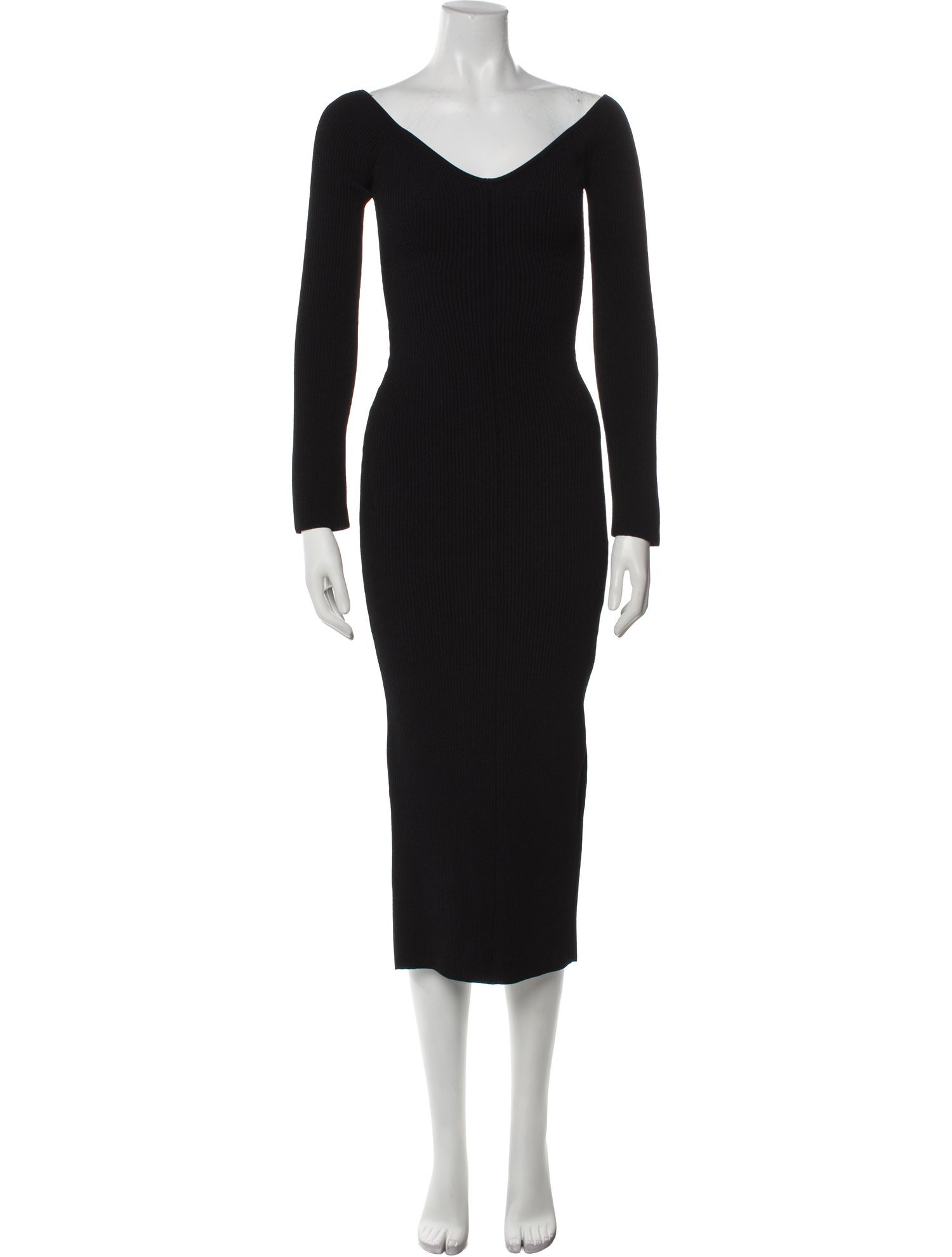 Khaite V-Neck Long Dress