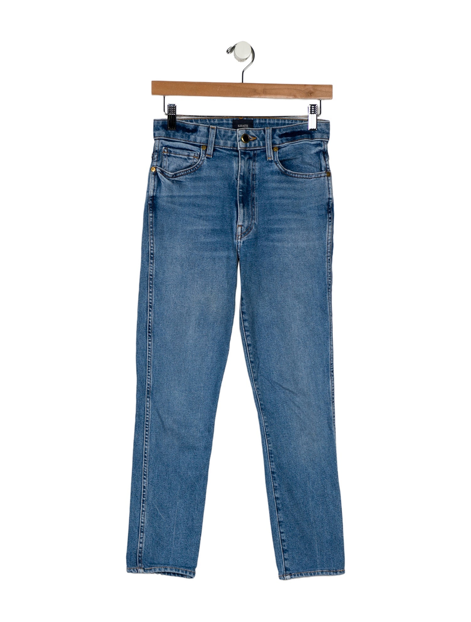 Khaite Mid-Rise Skinny Leg Jeans