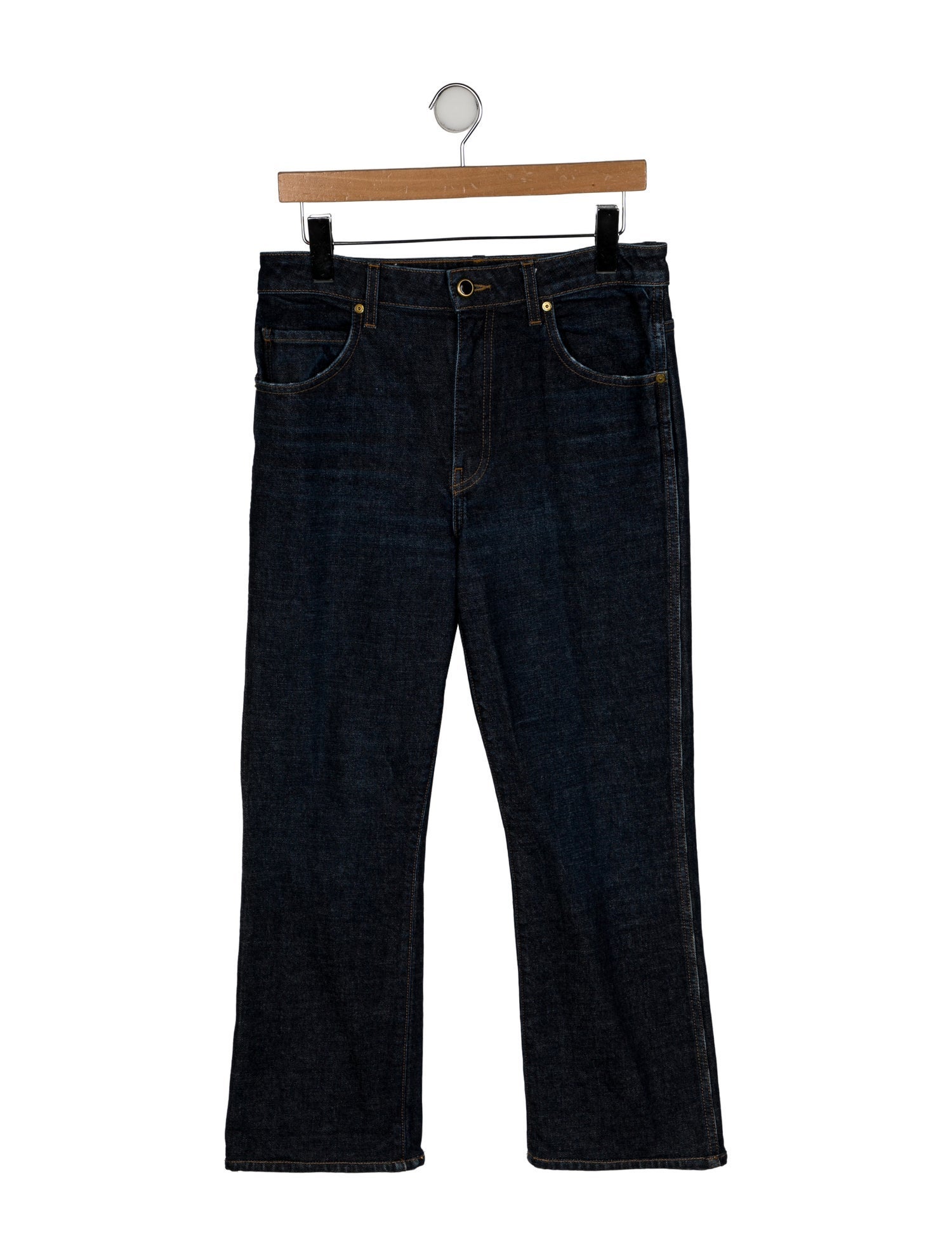 Khaite High-Rise Wide Leg Jeans