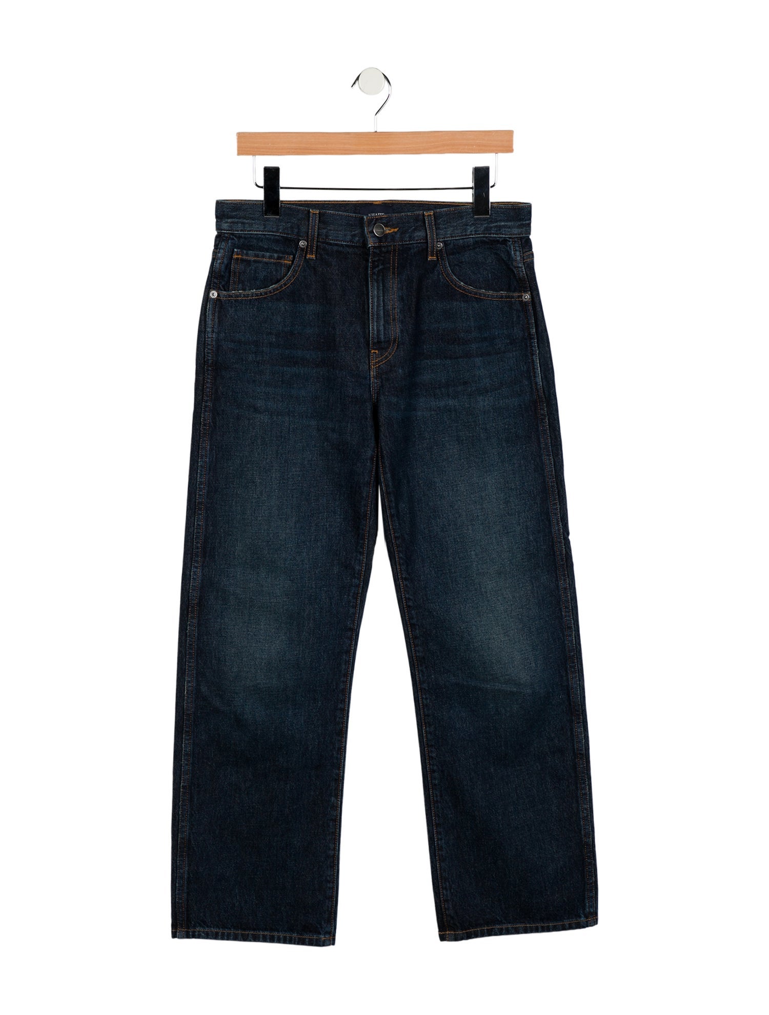 Khaite Mid-Rise Wide Leg Jeans