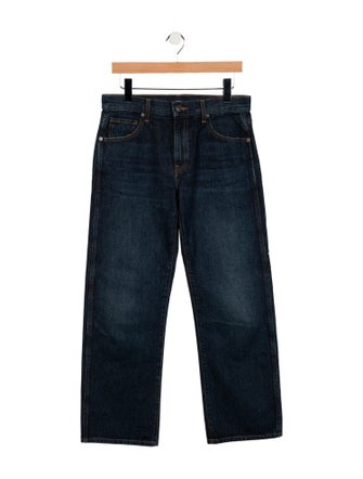 Khaite Mid-Rise Wide Leg Jeans