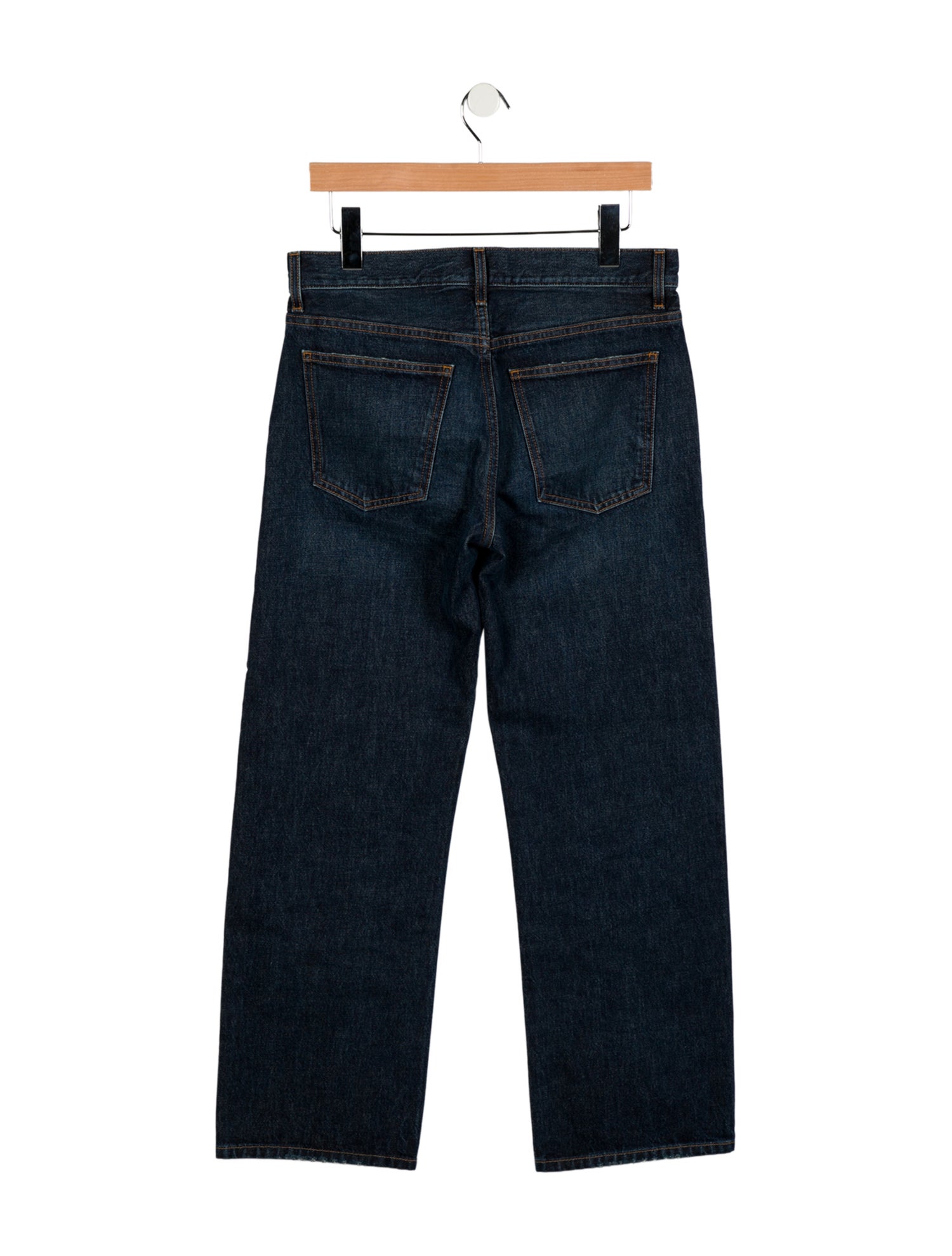 Khaite Mid-Rise Wide Leg Jeans