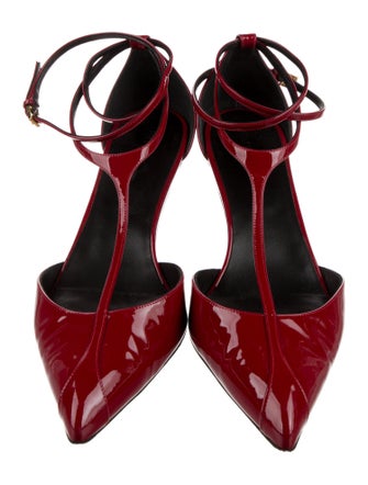 Khaite Suede T-Strap Pumps