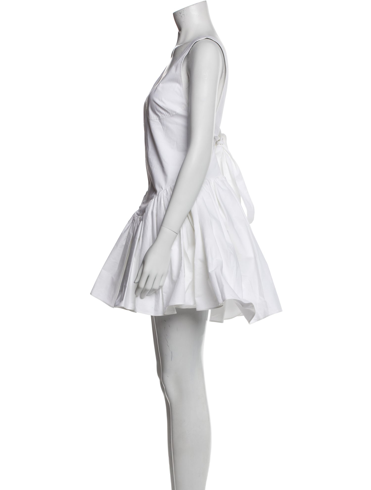 Khaite Scoop Neck Mini Dress