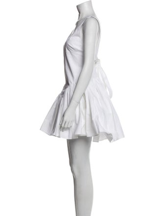 Khaite Scoop Neck Mini Dress