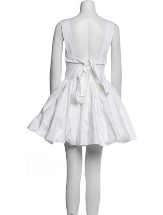 Khaite Scoop Neck Mini Dress