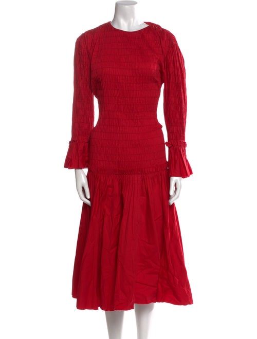 Khaite Crew Neck Midi Length Dress