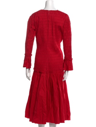 Khaite Crew Neck Midi Length Dress