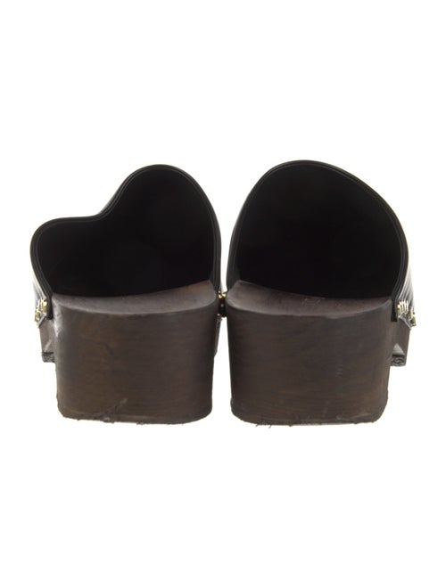 Khaite Leather Studded Accents Mules