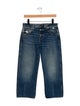 Khaite Mid-Rise Straight Leg Jeans