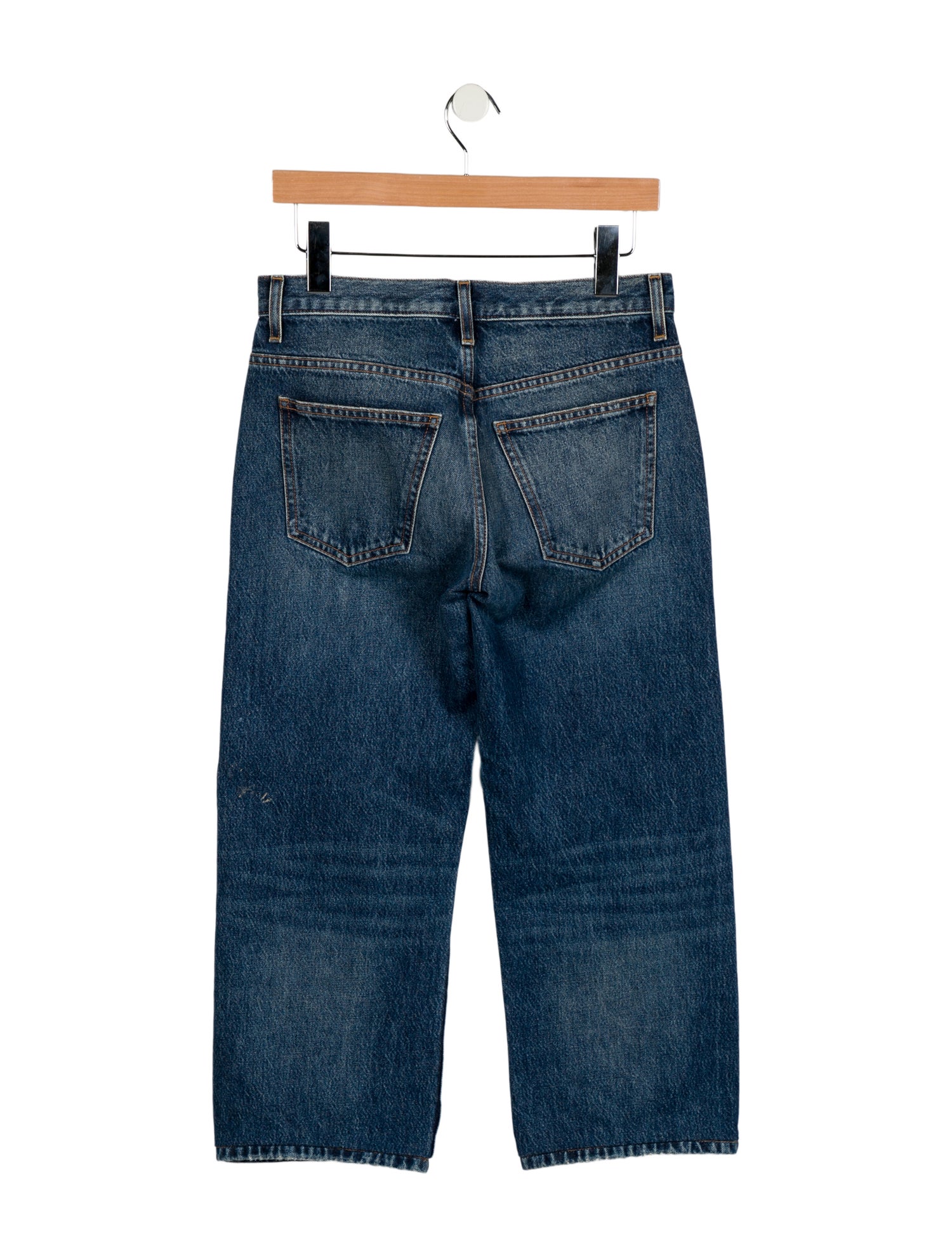 Khaite Mid-Rise Straight Leg Jeans
