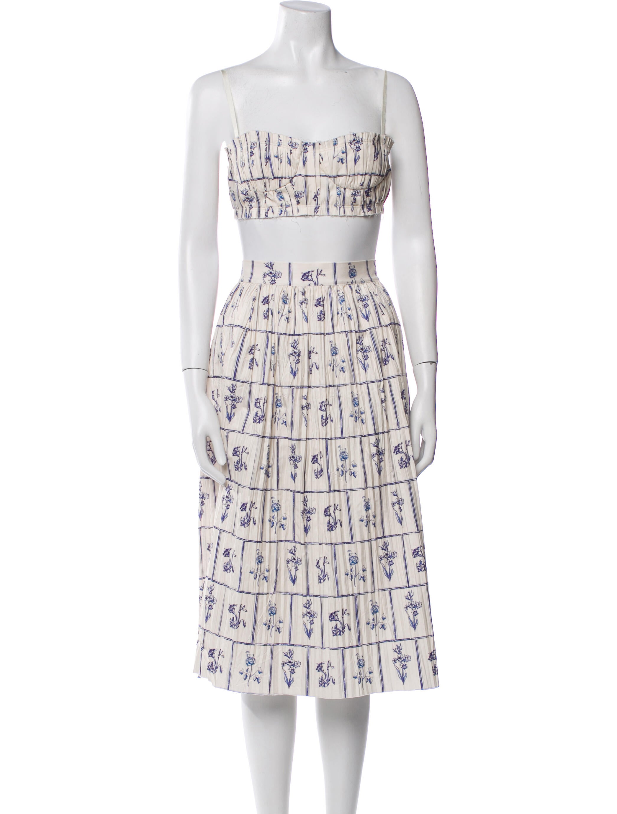 Khaite Floral Print Skirt Set