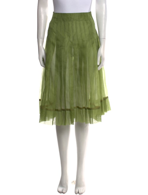 Khaite Pleated Accents Knee-Length Skirt