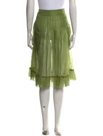 Khaite Pleated Accents Knee-Length Skirt