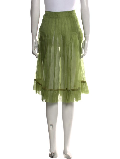 Khaite Pleated Accents Knee-Length Skirt