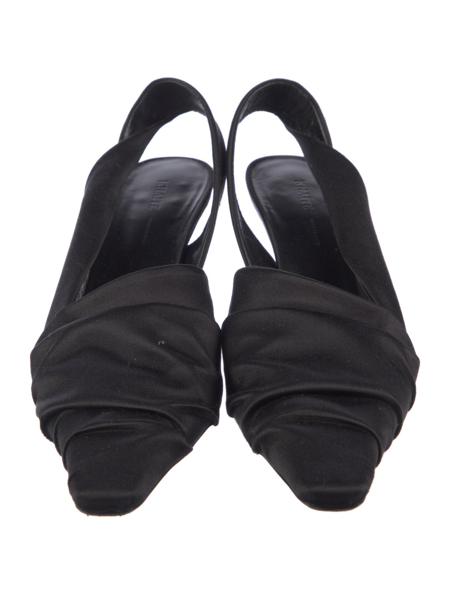 Khaite Satin Slingback Pumps
