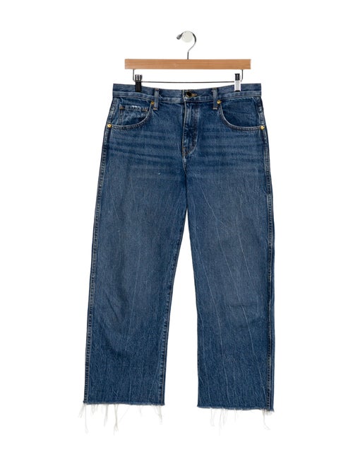 Khaite Mid-Rise Wide Leg Jeans