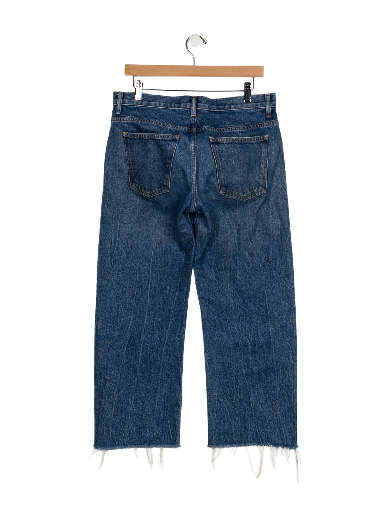 Khaite Mid-Rise Wide Leg Jeans