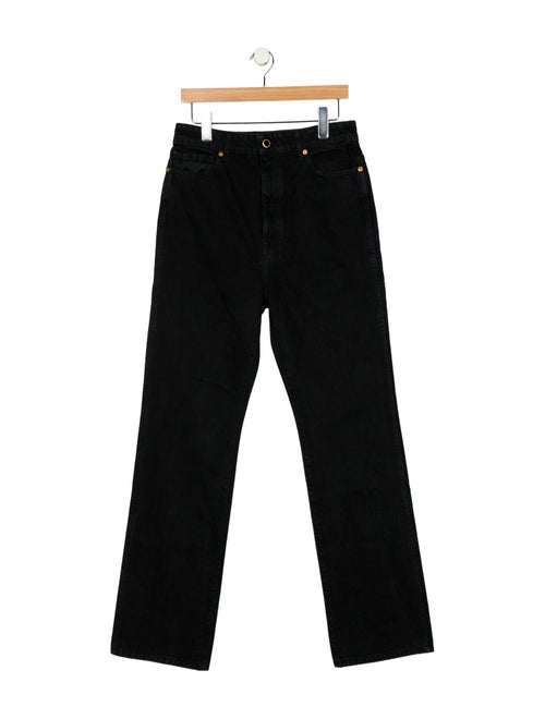 Khaite High-Rise Straight Leg Jeans
