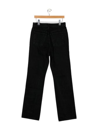 Khaite High-Rise Straight Leg Jeans