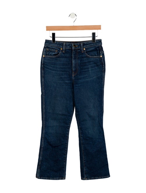 Khaite High-Rise Straight Leg Jeans