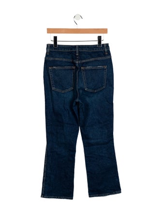 Khaite High-Rise Straight Leg Jeans