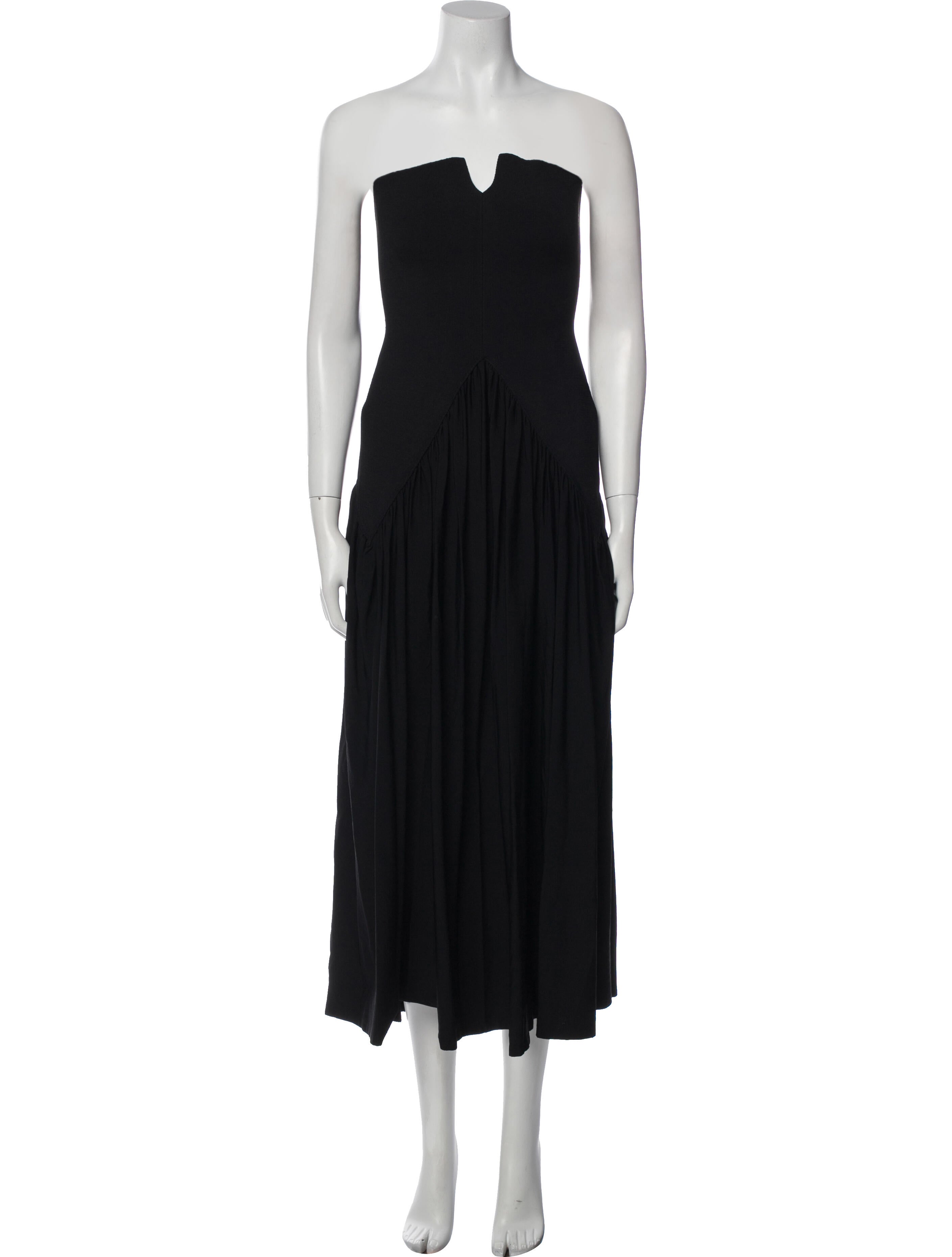 Khaite Strapless Long Dress