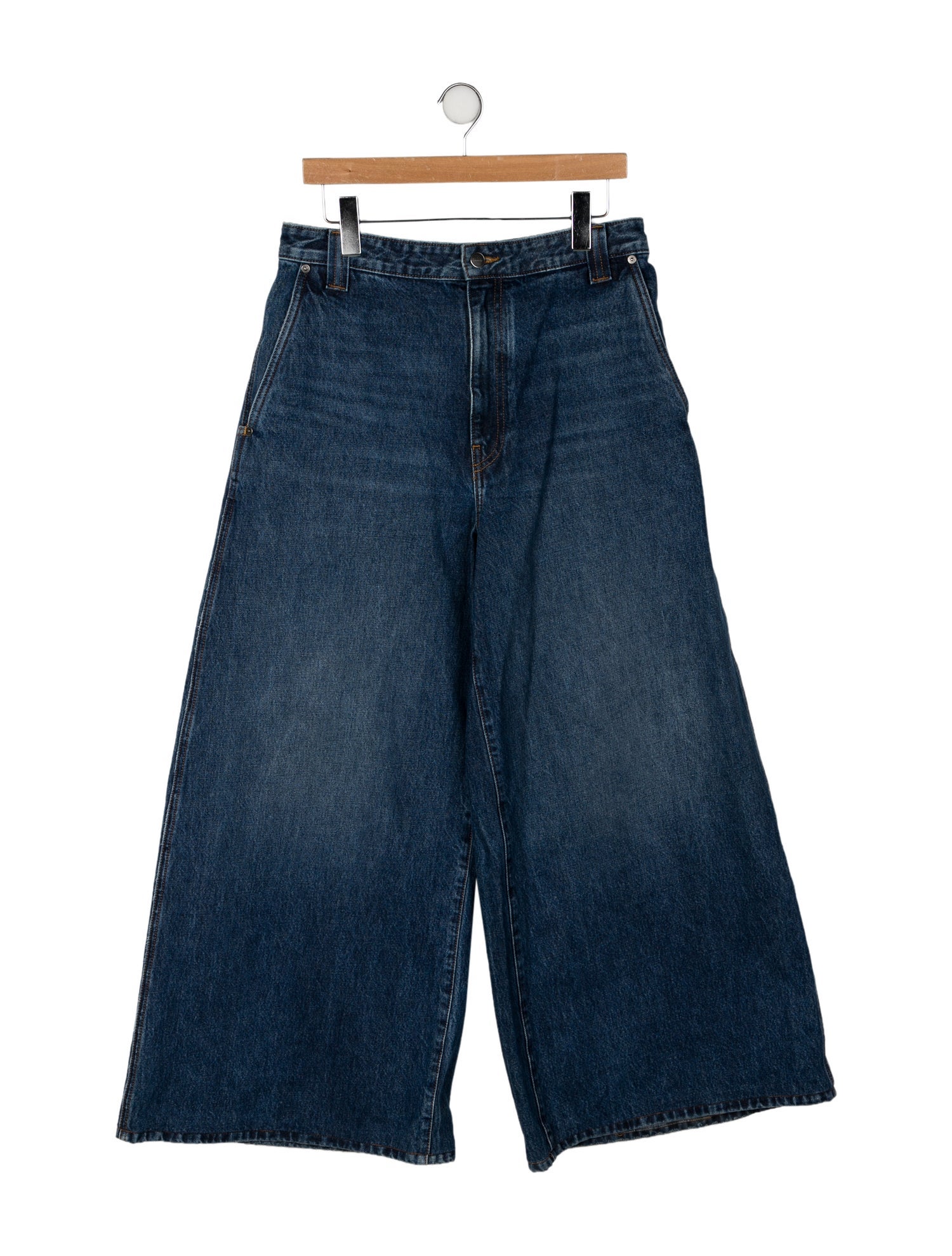 Khaite High-Rise Wide Leg Jeans