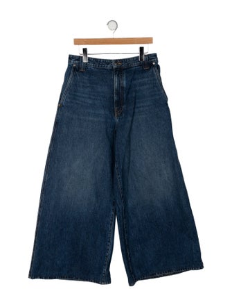 Khaite High-Rise Wide Leg Jeans