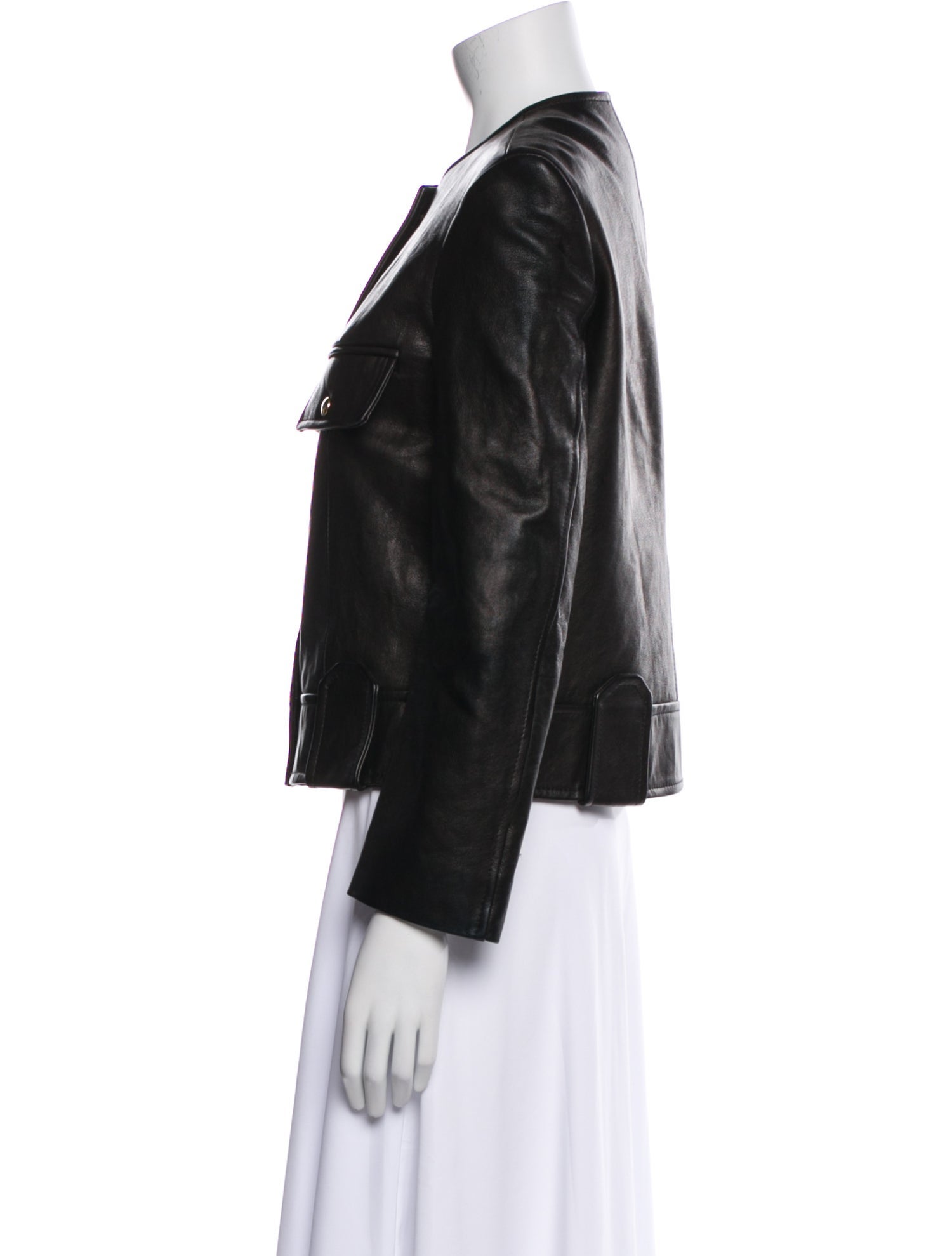 Khaite Leather Biker Jacket