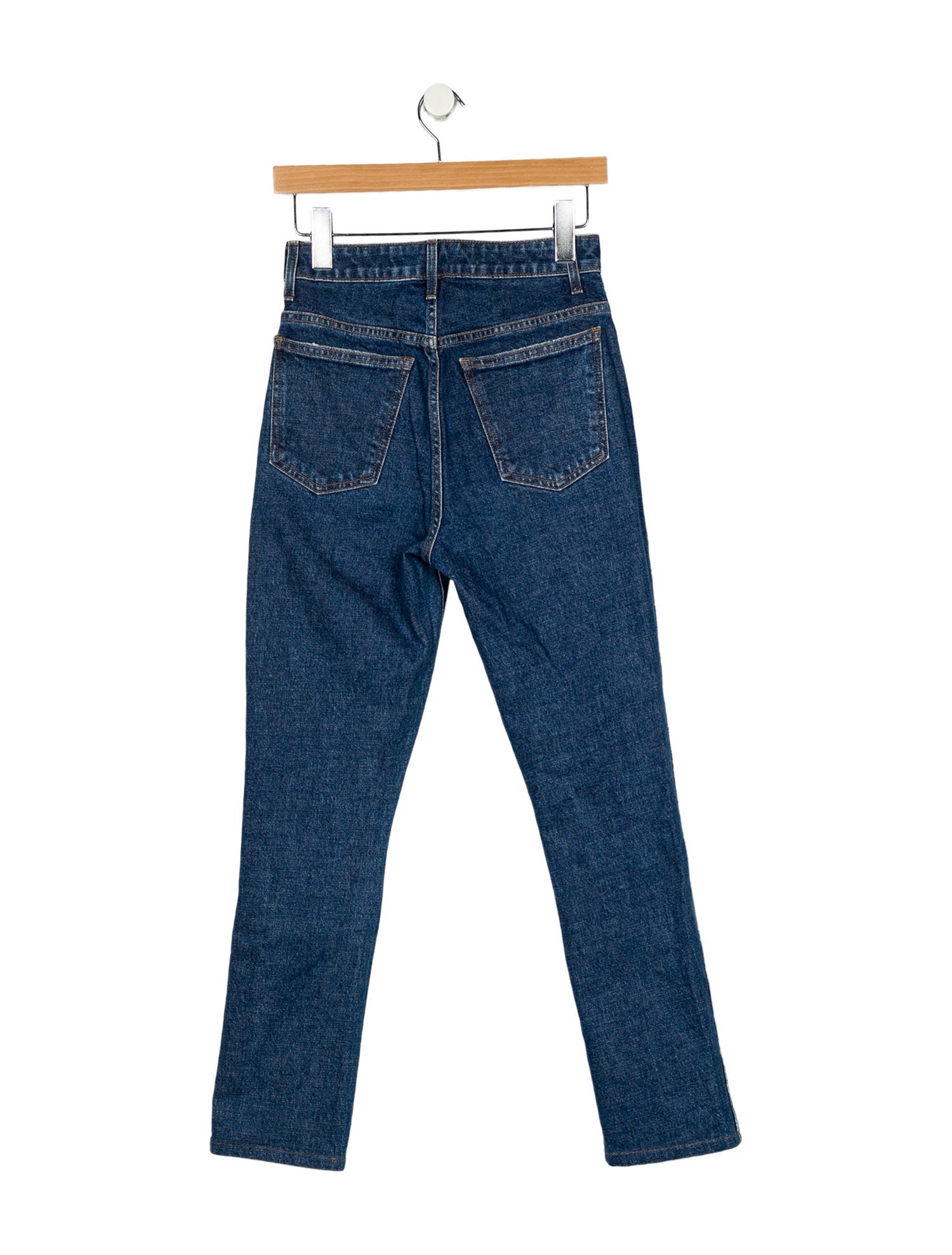 Khaite High-Rise Straight Leg Jeans