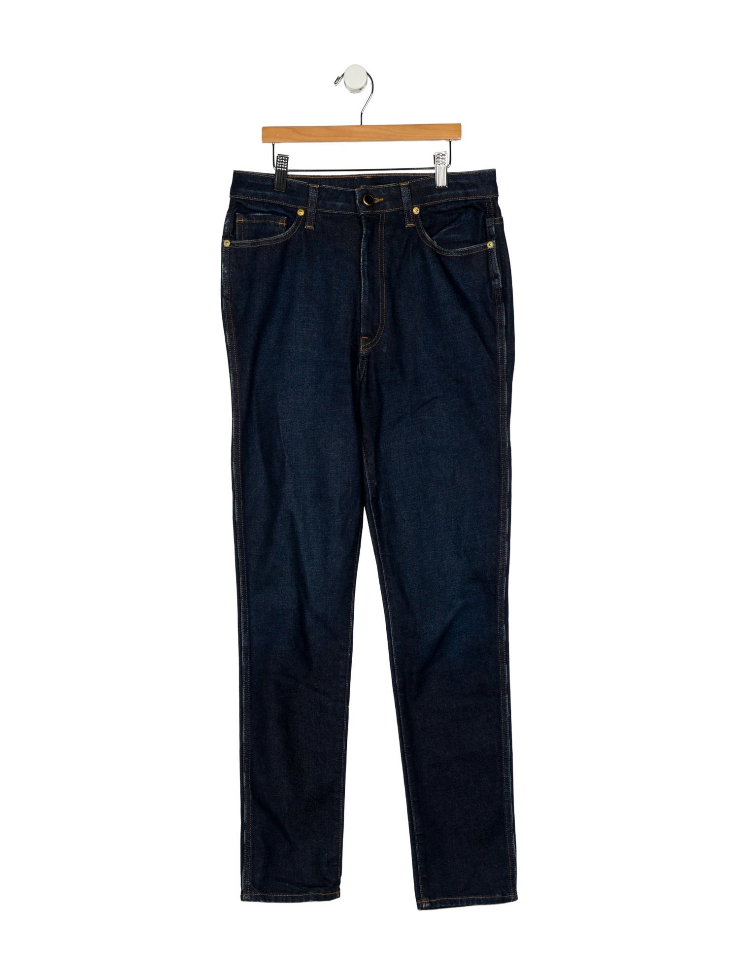 Khaite High-Rise Straight Leg Jeans