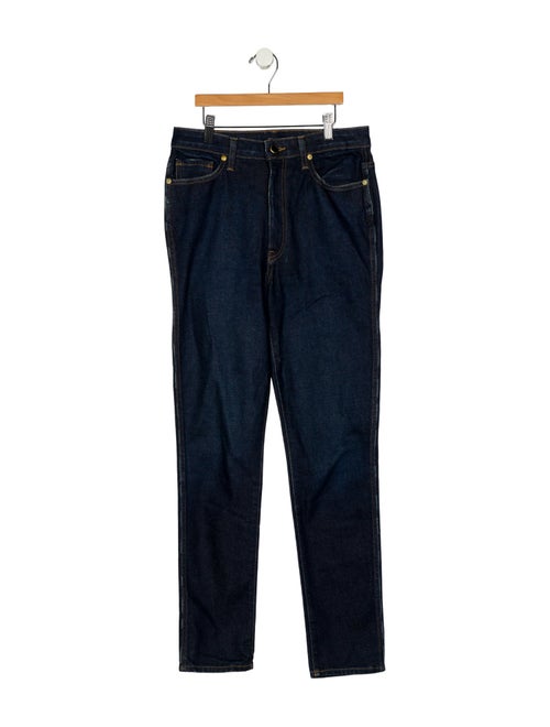 Khaite High-Rise Straight Leg Jeans