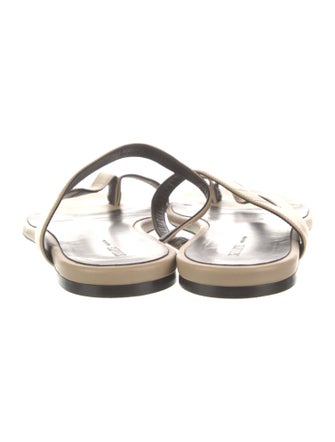Khaite Leather Slides