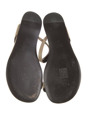 Khaite Leather Slides