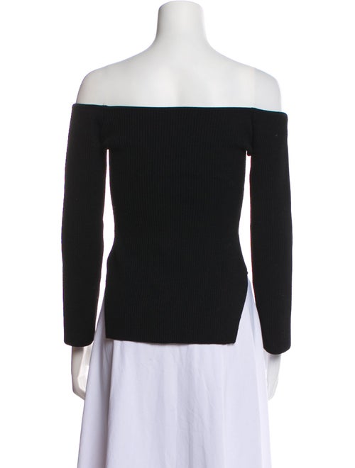 Khaite Off-The-Shoulder Long Sleeve Top