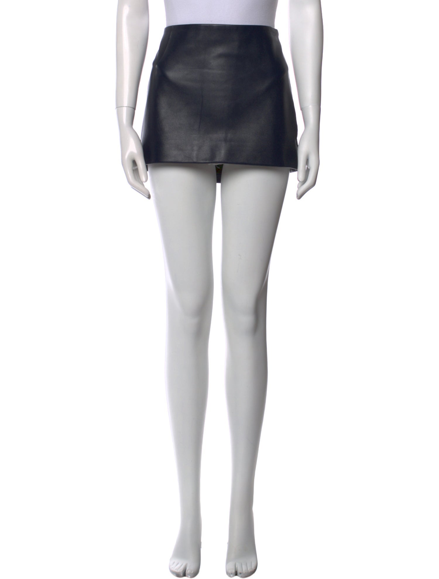 Khaite Leather Mini Skirt