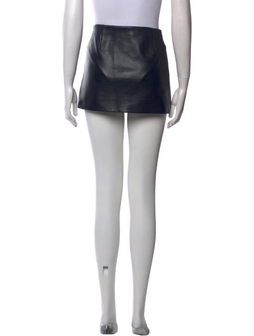 Khaite Leather Mini Skirt