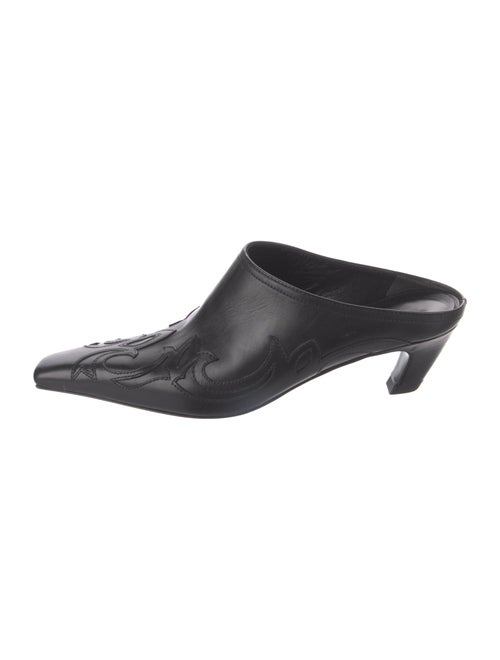 Khaite Leather Mules