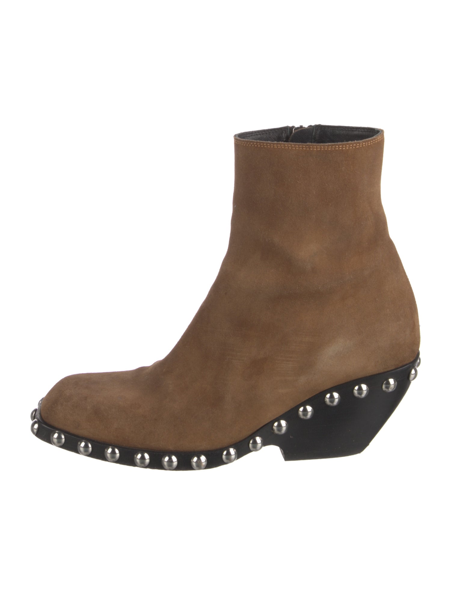 Khaite Suede Studded Accents Sock Boots