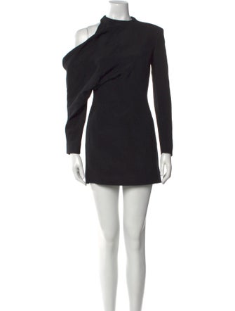 Khaite Mock Neck Mini Dress