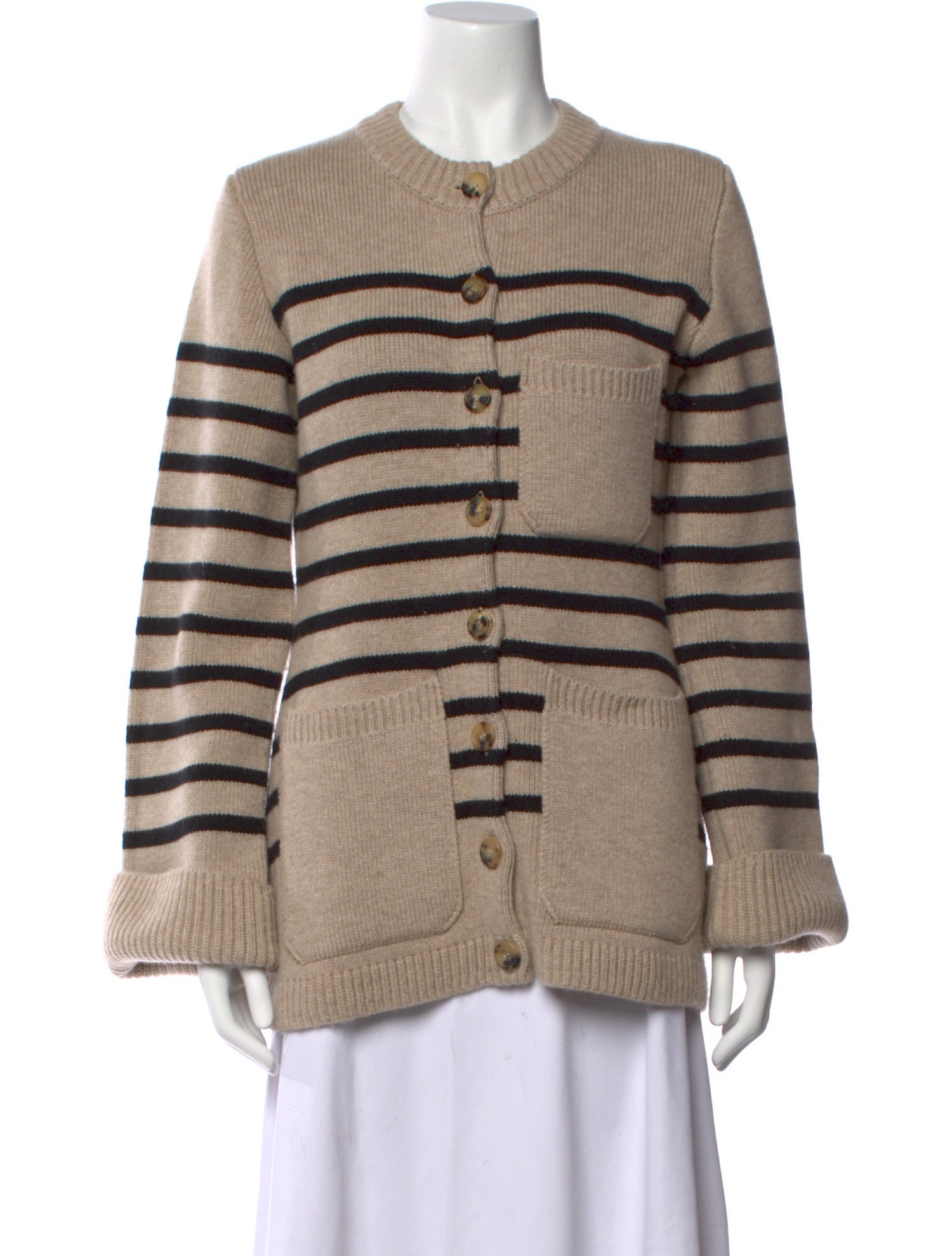 Khaite Cashmere Striped Sweater