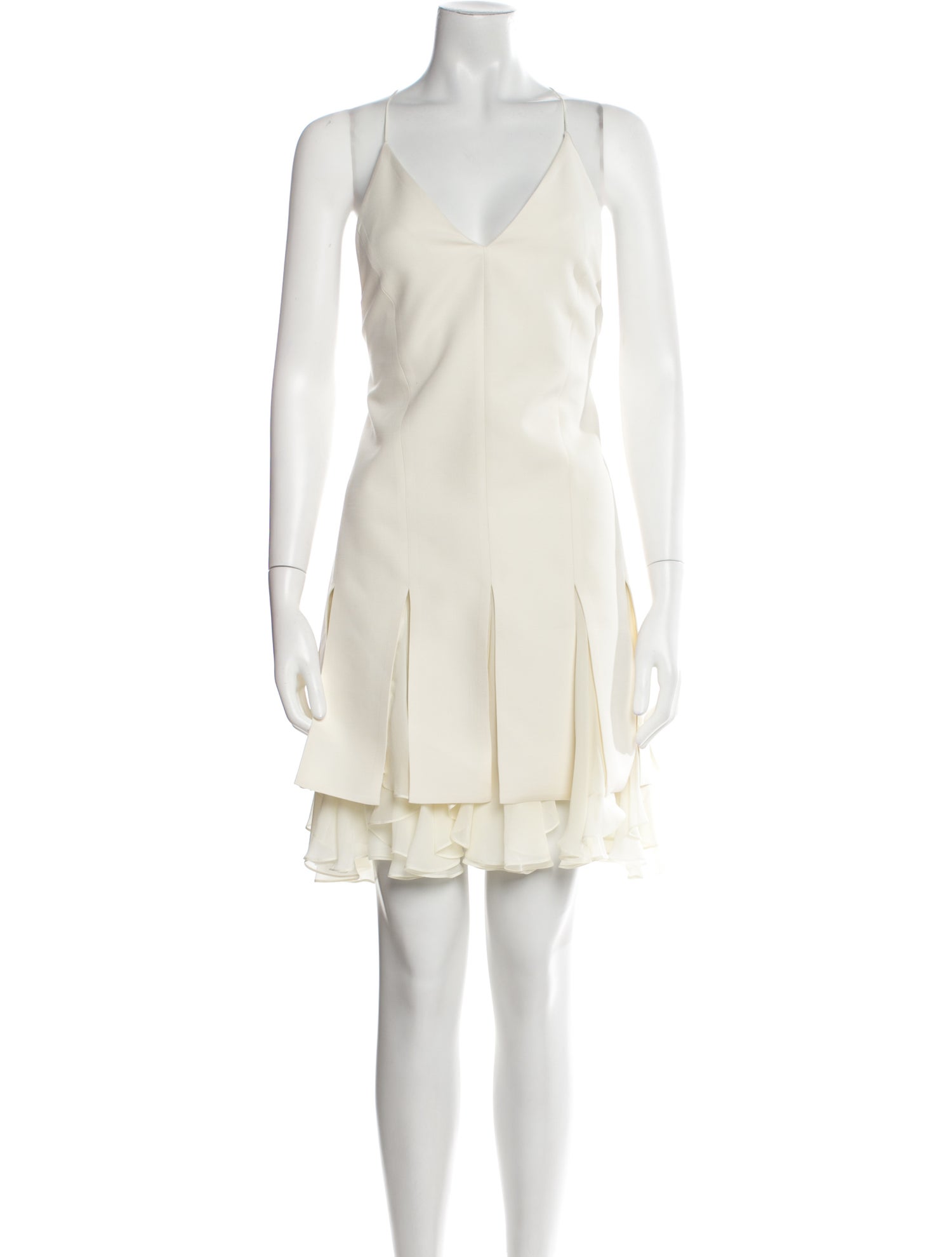 Khaite V-Neck Mini Dress