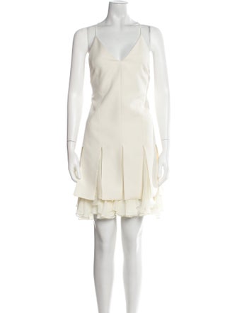 Khaite V-Neck Mini Dress