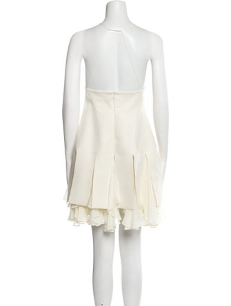 Khaite V-Neck Mini Dress