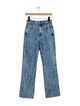 Khaite High-Rise Straight Leg Jeans