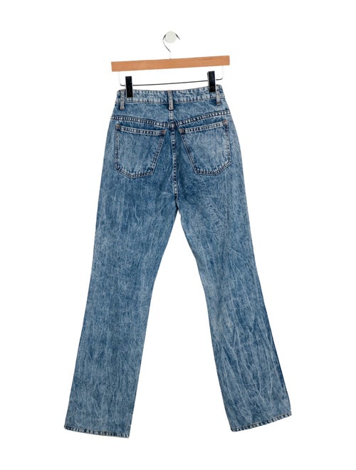 Khaite High-Rise Straight Leg Jeans