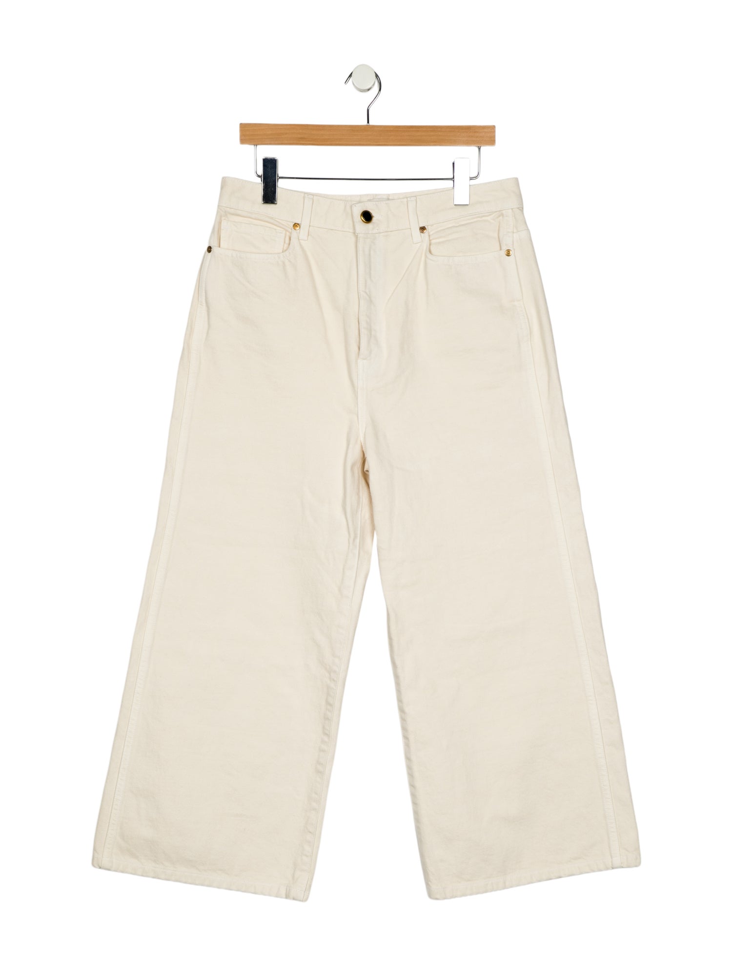 Khaite High-Rise Wide Leg Jeans