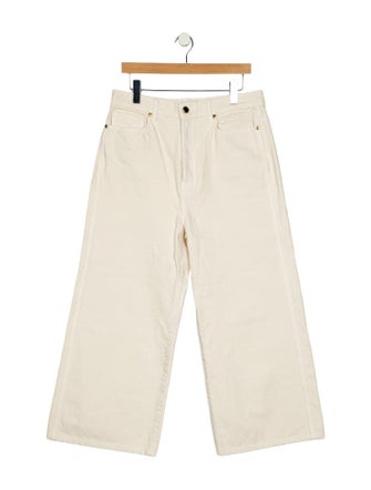 Khaite High-Rise Wide Leg Jeans
