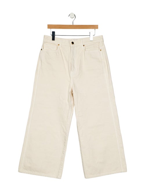 Khaite High-Rise Wide Leg Jeans
